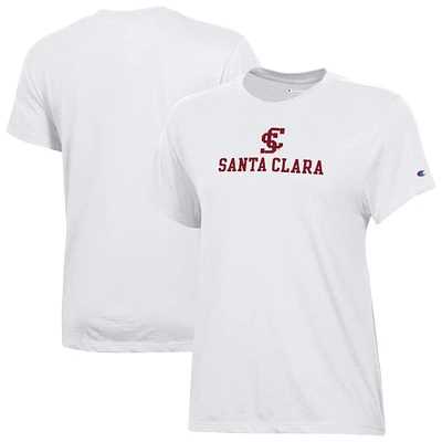 Women's Champion White Santa Clara Broncos Core T-Shirt