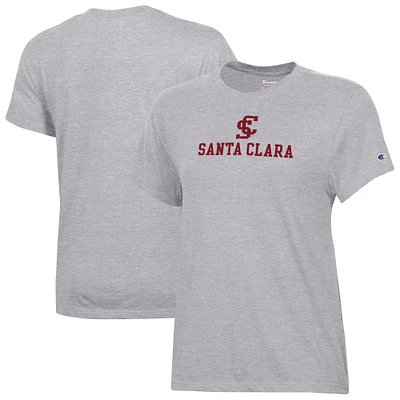 Women's Champion Gray Santa Clara Broncos Core T-Shirt
