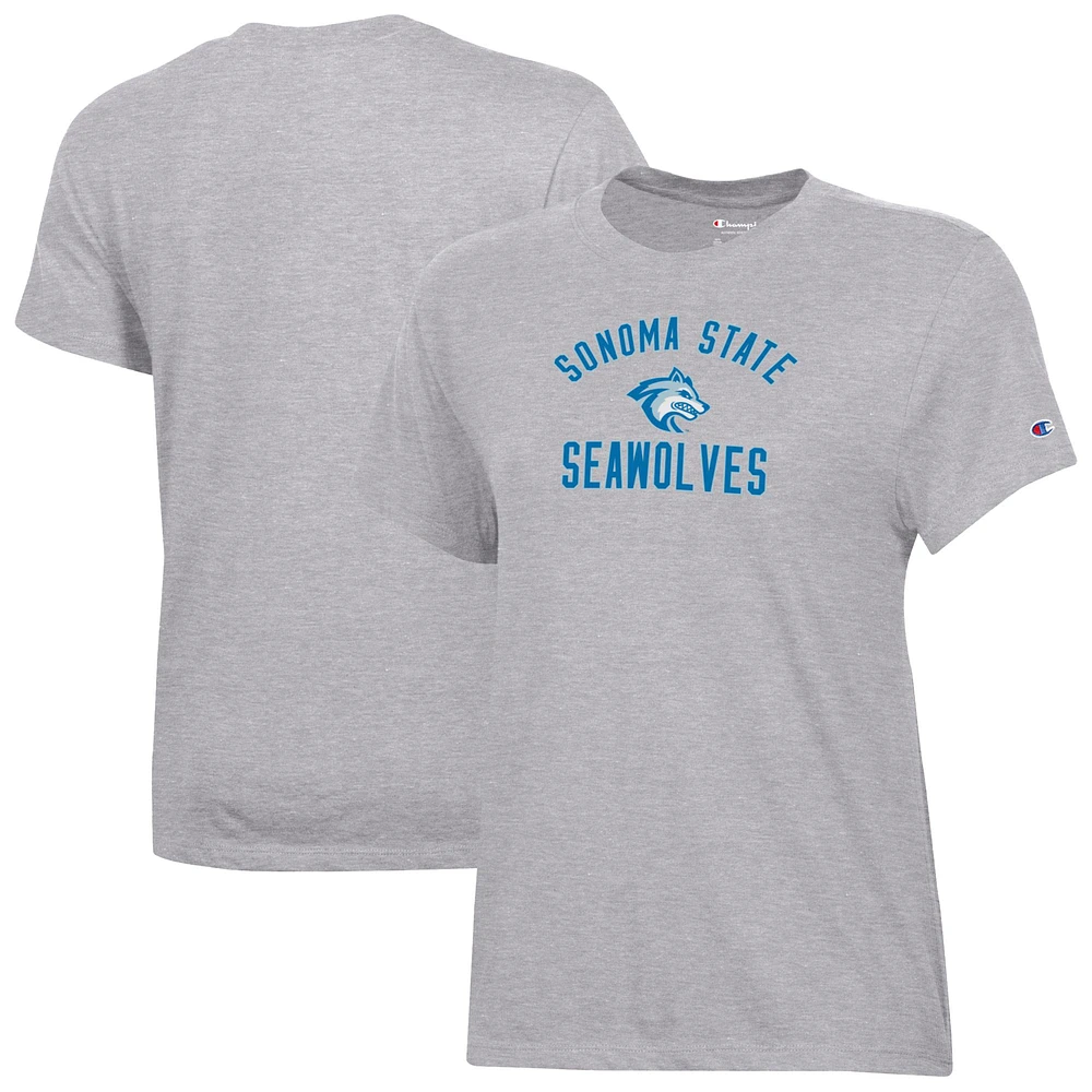 Women's Champion Gray Sonoma State Seawolves Core T-Shirt