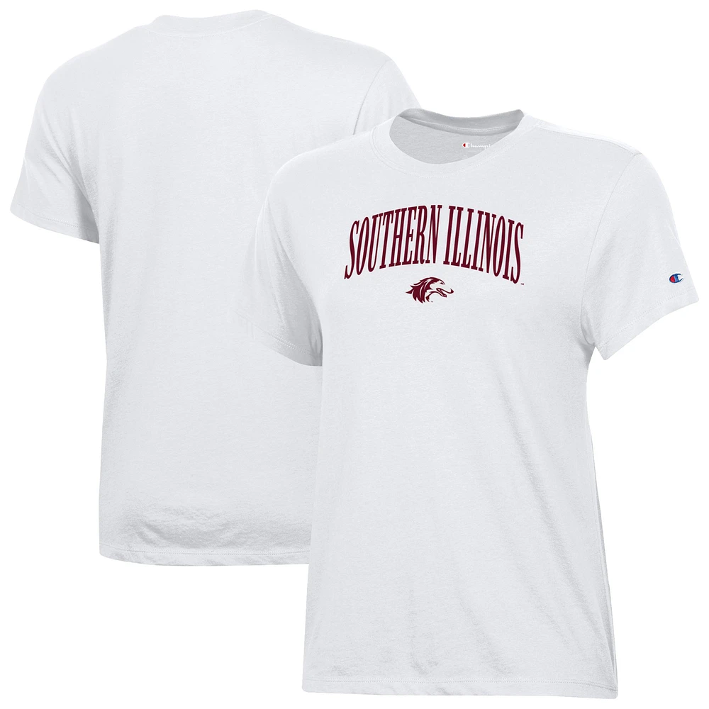 Women's Champion White Southern Illinois Salukis Core T-Shirt