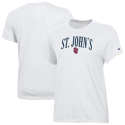 Women's Champion White St. John's Red Storm Core T-Shirt
