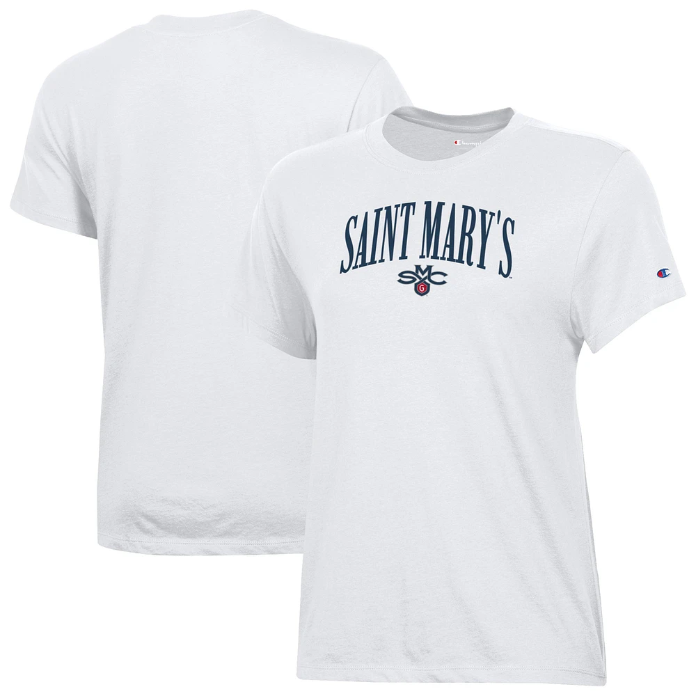 Women's Champion White Saint Mary's Gaels Core T-Shirt
