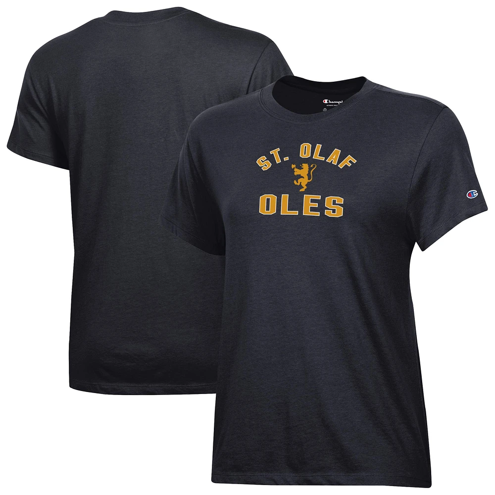 Women's Champion Black St. Olaf Oles Core T-Shirt
