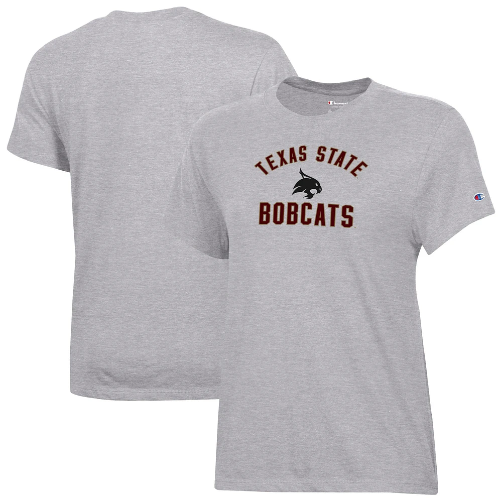Women's Champion Gray Texas State Bobcats Core T-Shirt