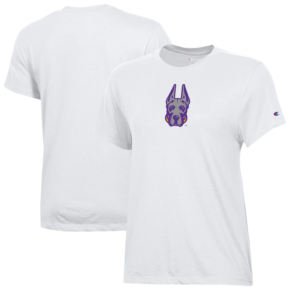 Women's Champion White UAlbany Great Danes Core T-Shirt