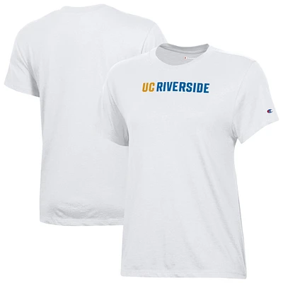 Women's Champion White UC Riverside Highlanders Core T-Shirt