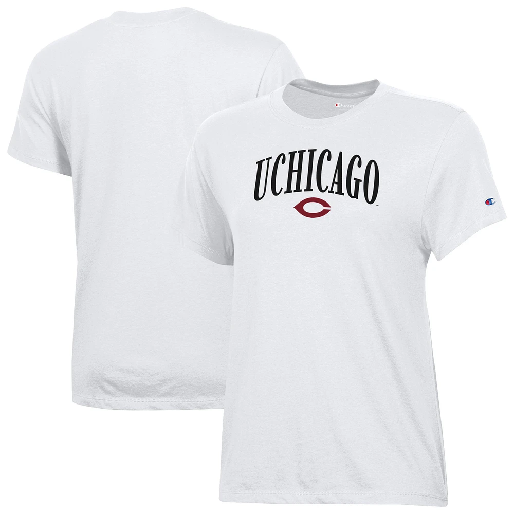 Women's Champion White UChicago Maroons Core T-Shirt