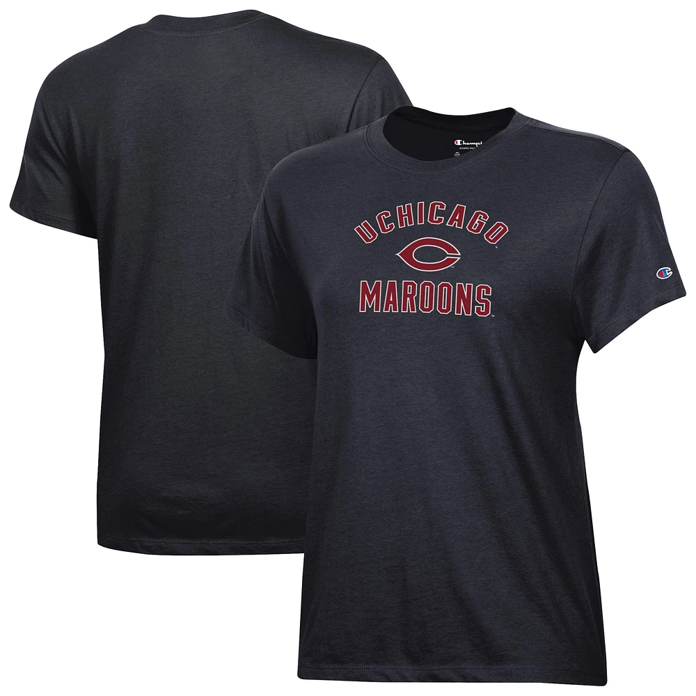 Women's Champion Black UChicago Maroons Core T-Shirt