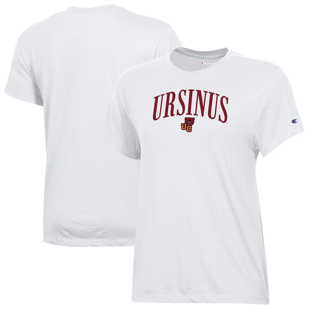 Women's Champion White Ursinus Bears Core T-Shirt