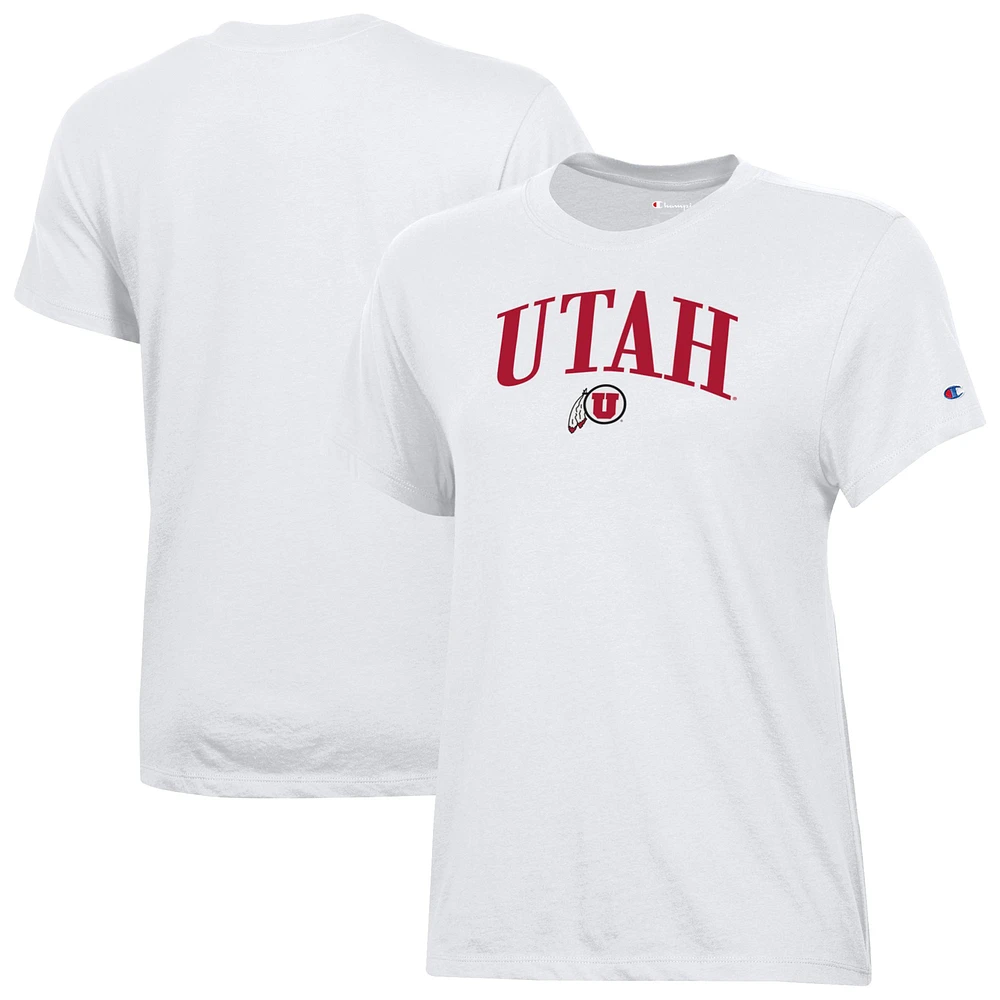 Women's Champion White Utah Utes Core T-Shirt