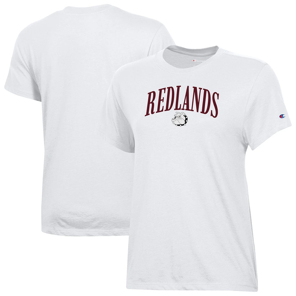 Women's Champion White University of Redlands Bulldogs Core T-Shirt