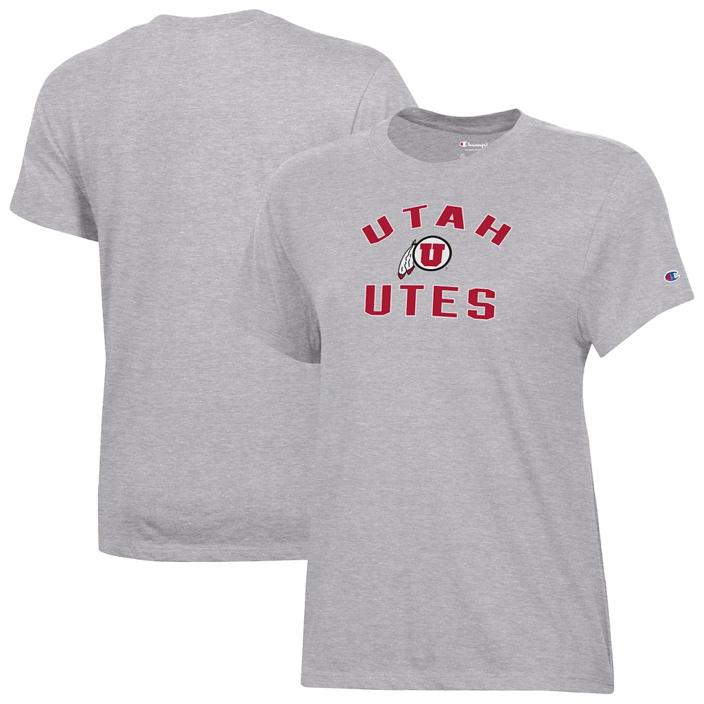 Women's Champion Gray Utah Utes Core T-Shirt