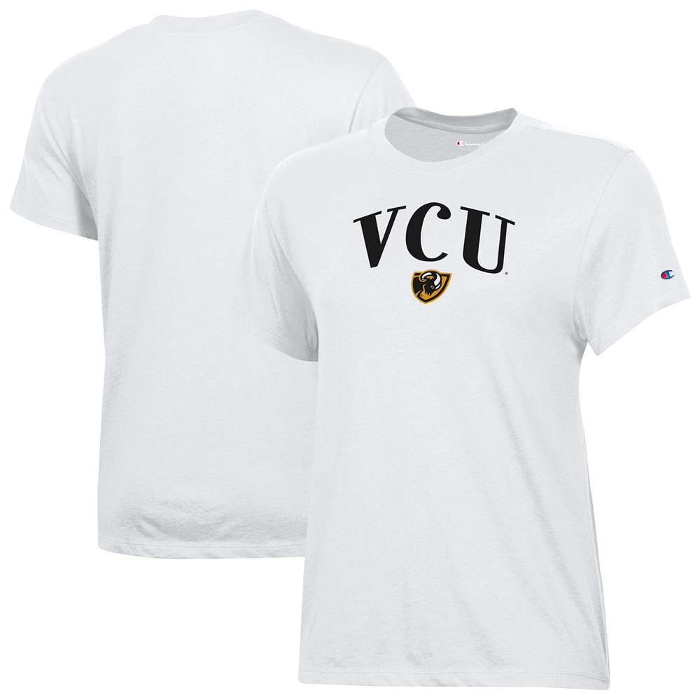 Women's Champion White VCU Rams Core T-Shirt