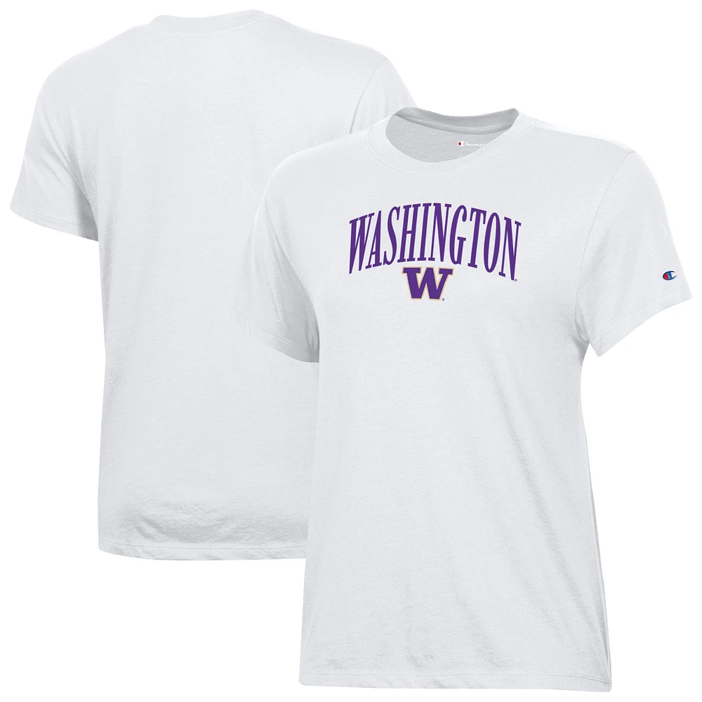 Women's Champion White Washington Huskies Core T-Shirt