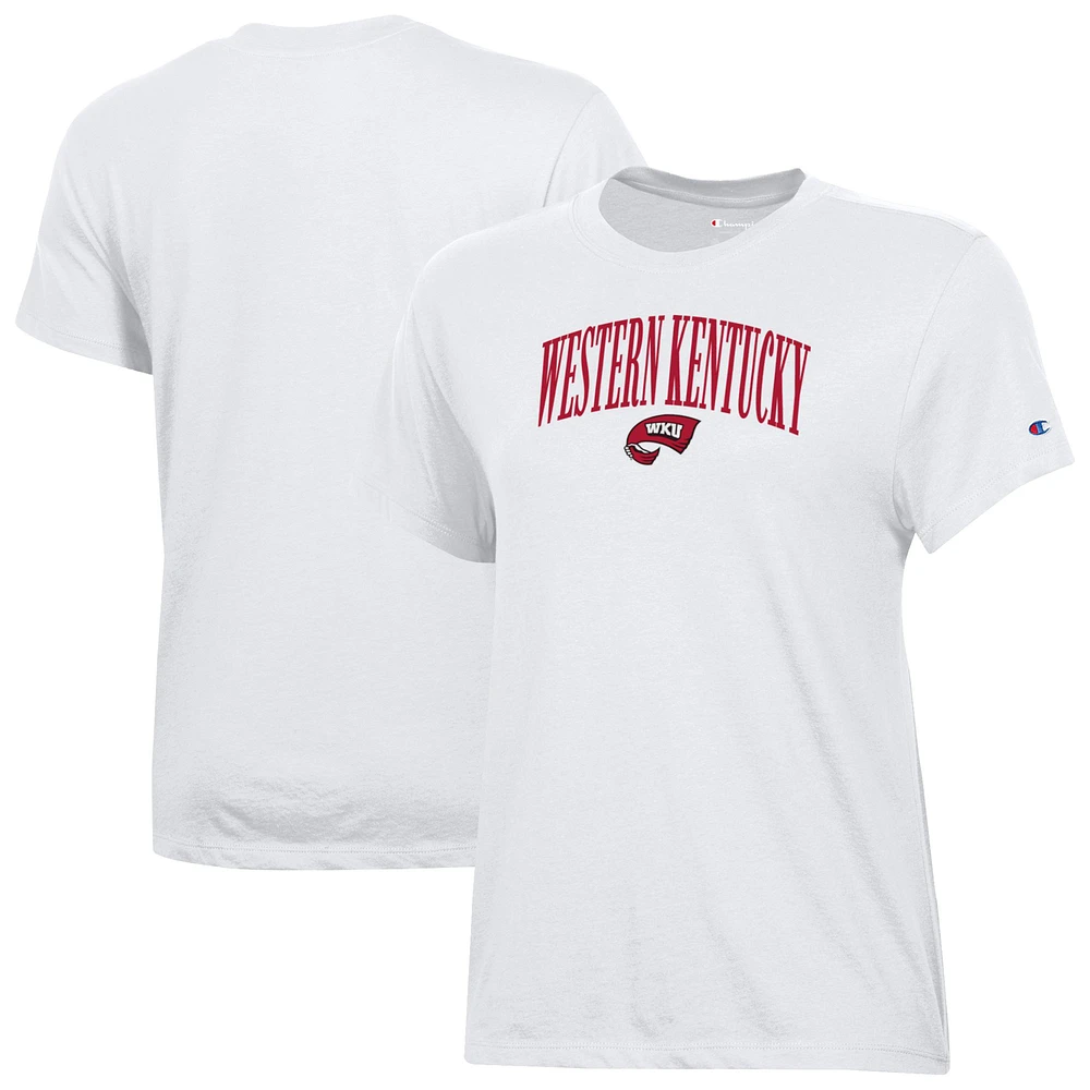 Women's Champion White Western Kentucky Hilltoppers Core T-Shirt