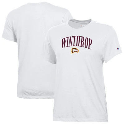 Women's Champion White Winthrop Eagles Core T-Shirt