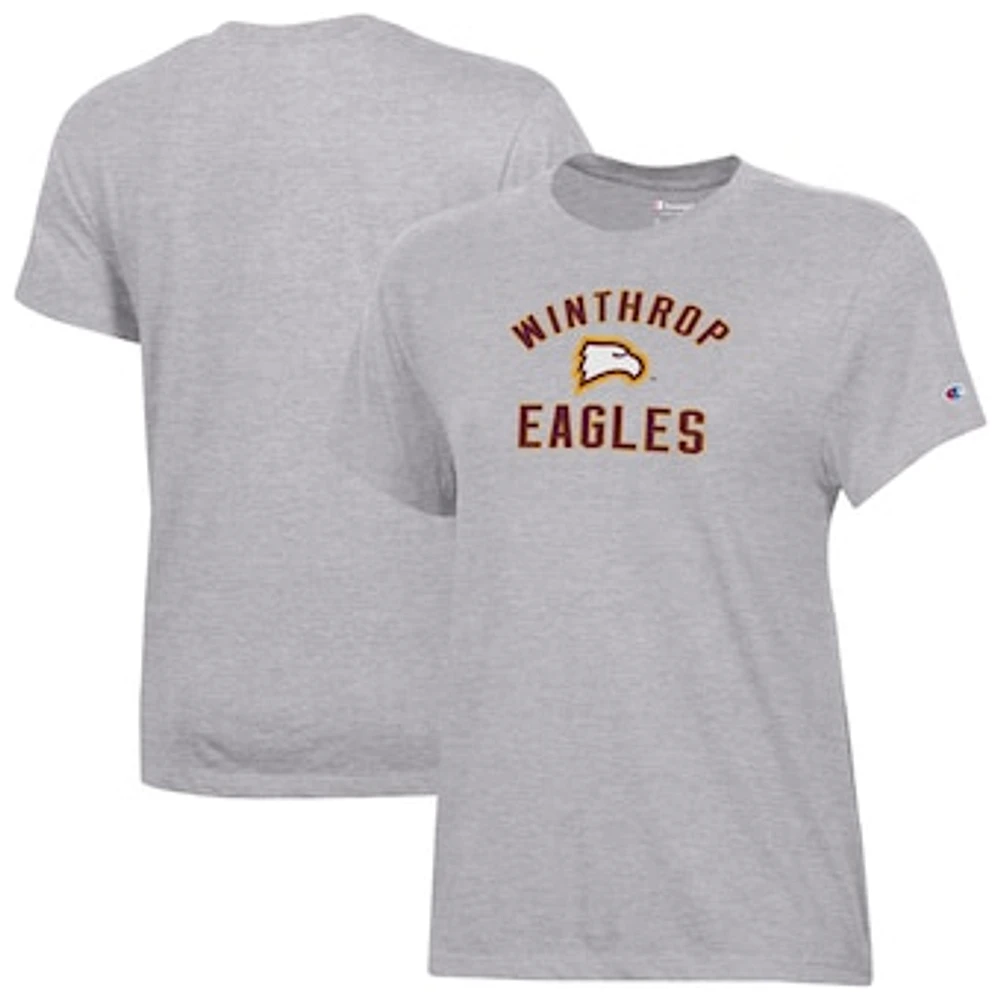Women's Champion Gray Winthrop Eagles Core T-Shirt