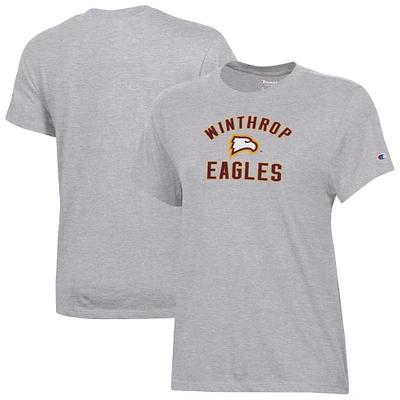 Women's Champion Gray Winthrop Eagles Core T-Shirt