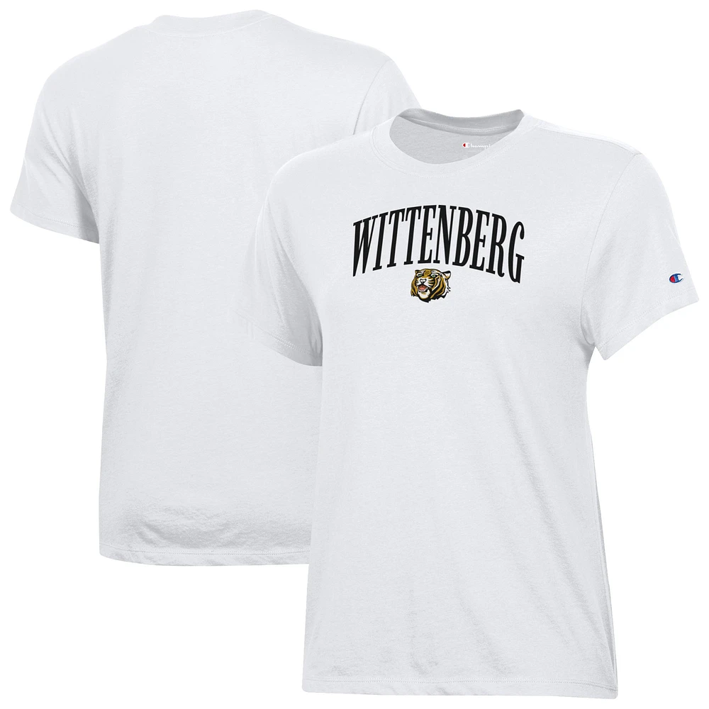 Women's Champion White Wittenberg University Tigers Core T-Shirt