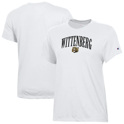 Women's Champion  White Wittenberg University Tigers Core T-Shirt