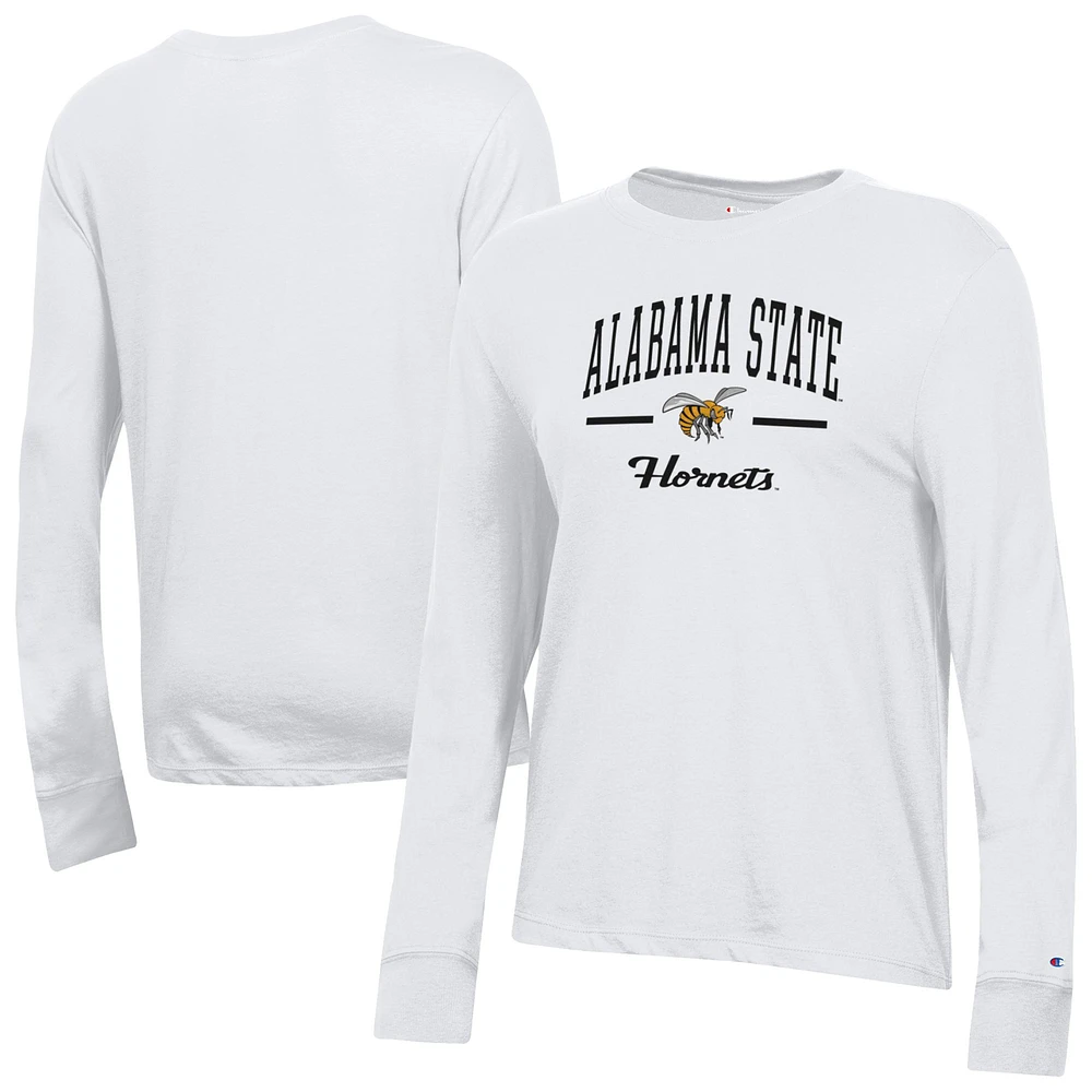 Women's Champion Alabama State Hornets Core Long Sleeve T-Shirt