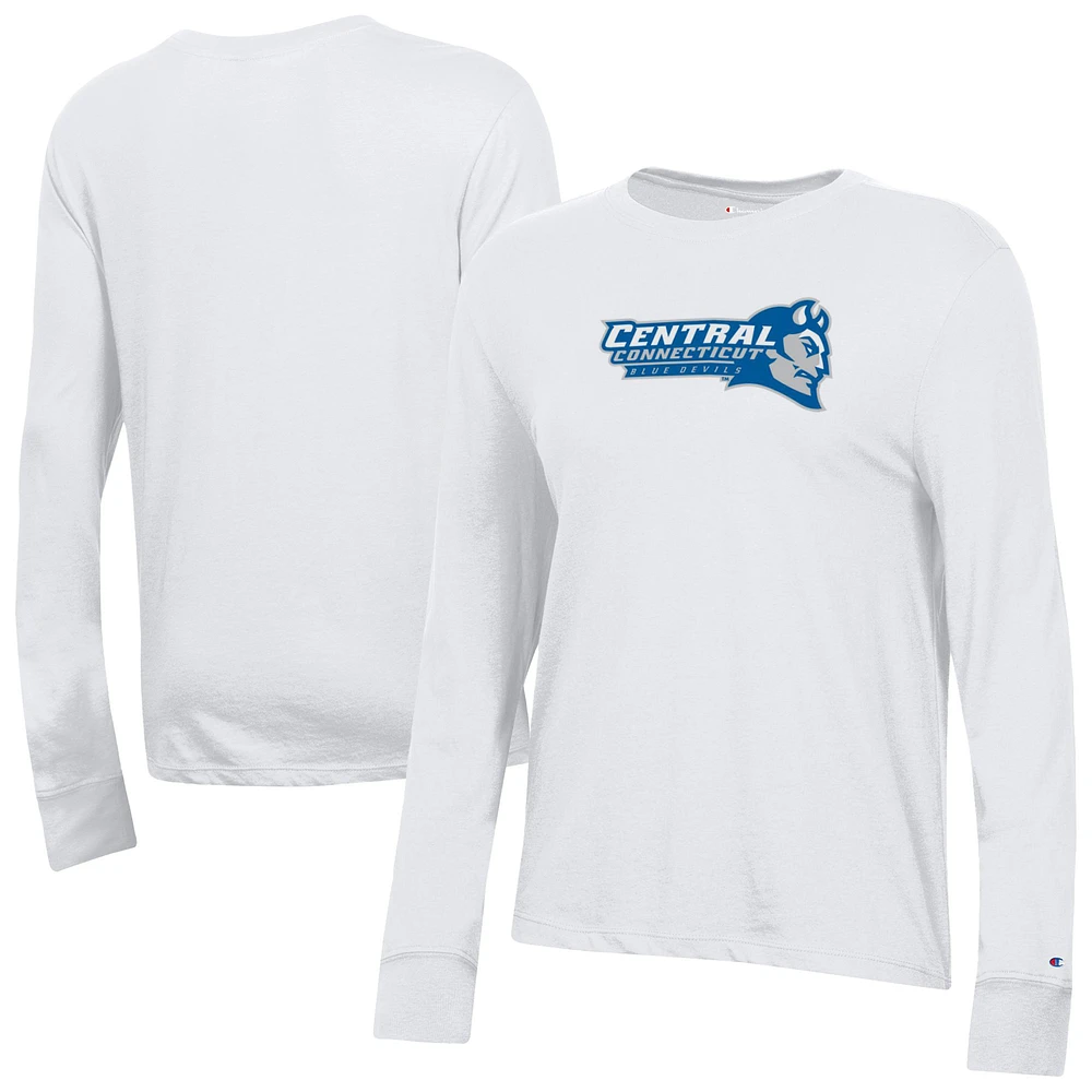 Women's Champion Central Connecticut State Blue Devils Core Long Sleeve T-Shirt