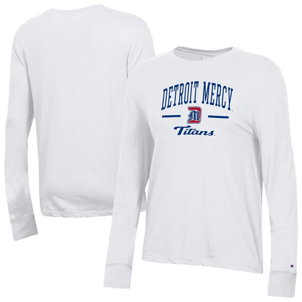 Women's Champion Detroit Mercy Titans Core Long Sleeve T-Shirt