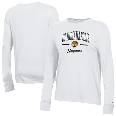 Women's Champion White IU Indianapolis Core Long Sleeve T-Shirt