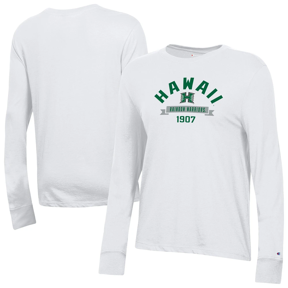 Women's Champion Hawaii Rainbow Warriors Core Long Sleeve T-Shirt