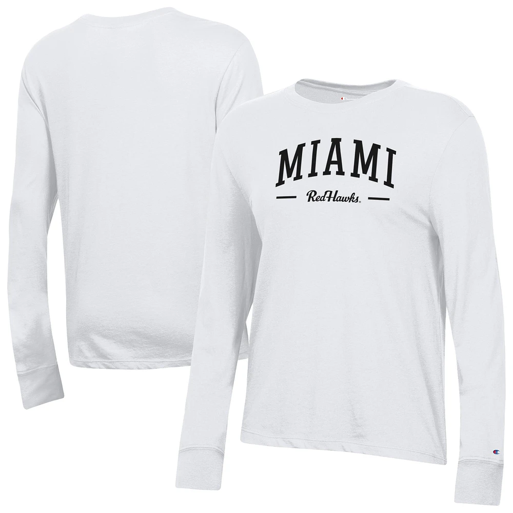 Women's Champion Miami University RedHawks Core Long Sleeve T-Shirt
