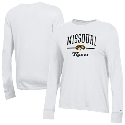 Women's Champion White Missouri Tigers Core Long Sleeve T-Shirt