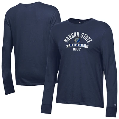 Women's Champion Navy Morgan State Bears Core Long Sleeve T-Shirt