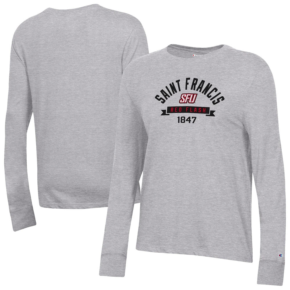 Women's Champion Saint Francis Red Flash Core Long Sleeve T-Shirt