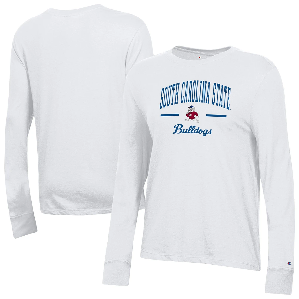 Women's Champion White South Carolina State Bulldogs Core Long Sleeve T-Shirt