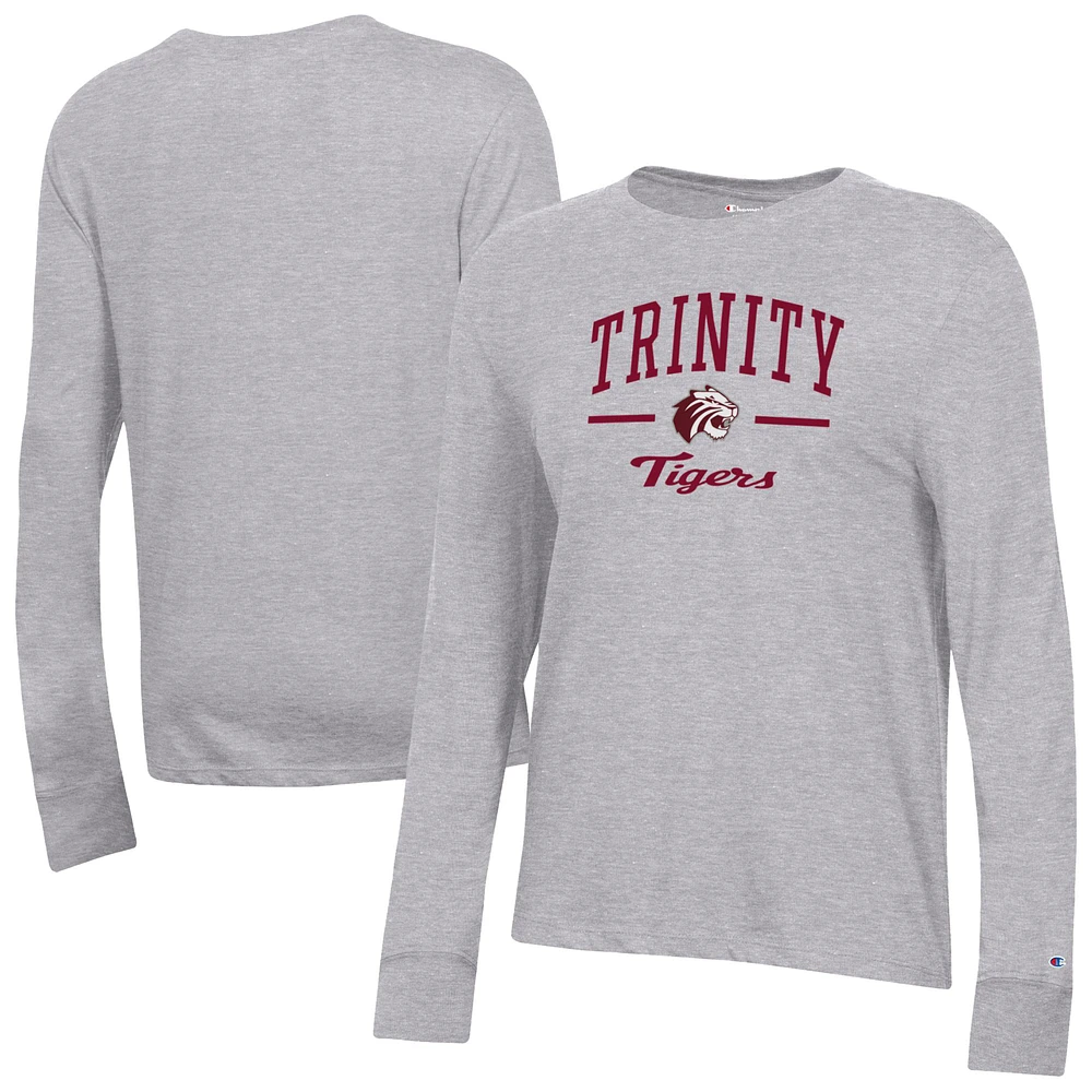 Women's Champion Gray Trinity Tigers Core Long Sleeve T-Shirt