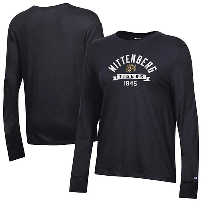 Women's Champion  Black Wittenberg University Tigers Core Long Sleeve T-Shirt