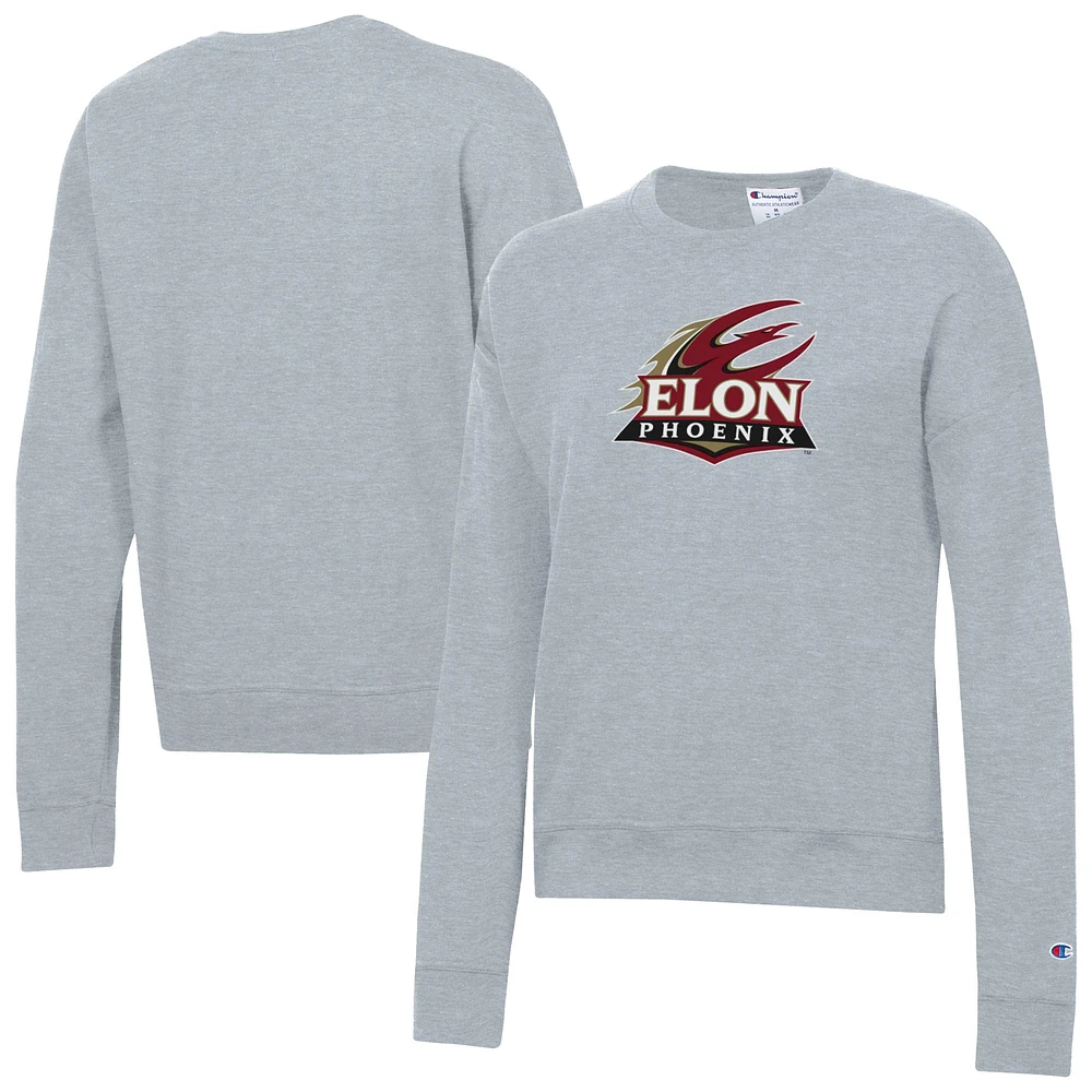 Women's Champion Gray Elon Phoenix Powerblend Pullover Sweatshirt