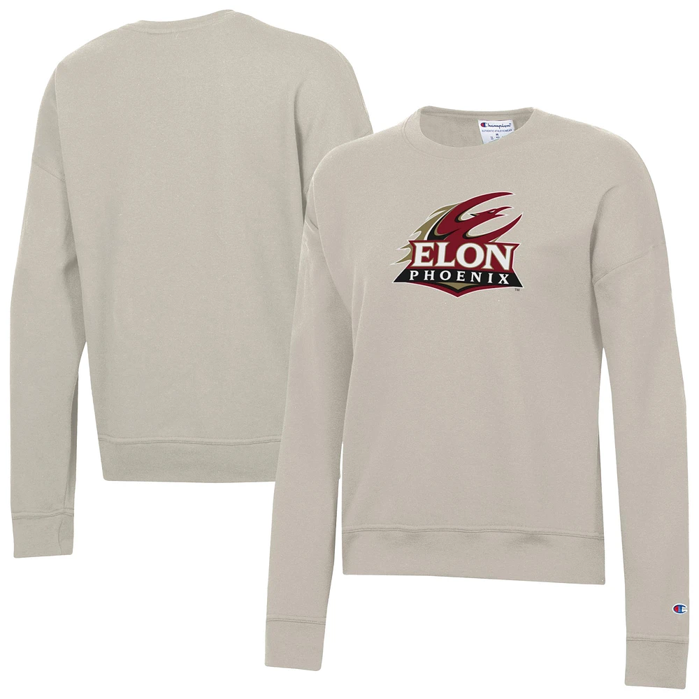 Women's Champion Oatmeal Elon Phoenix Powerblend Pullover Sweatshirt