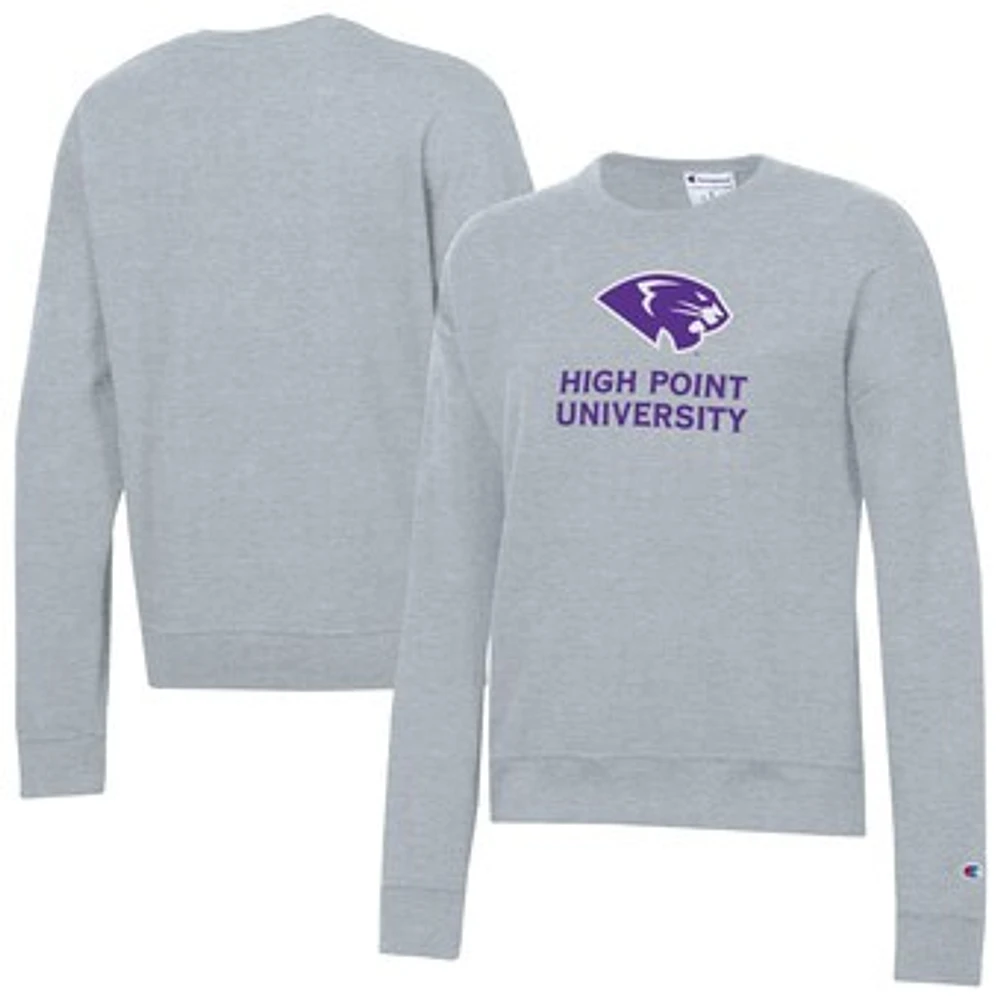 Women's Champion Gray High Point Panthers Powerblend Pullover Sweatshirt