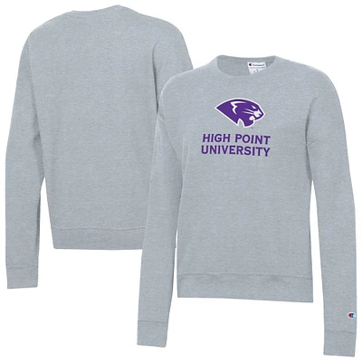 Women's Champion Gray High Point Panthers Powerblend Pullover Sweatshirt