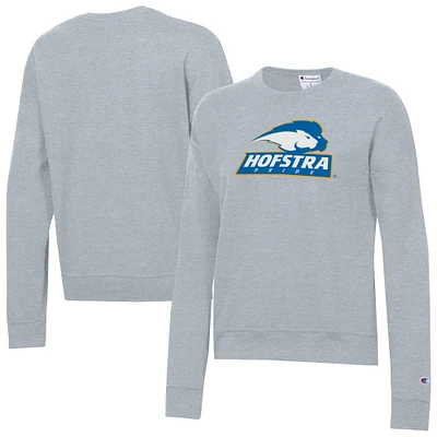 Women's Champion Gray Hofstra University Pride Powerblend Pullover Sweatshirt