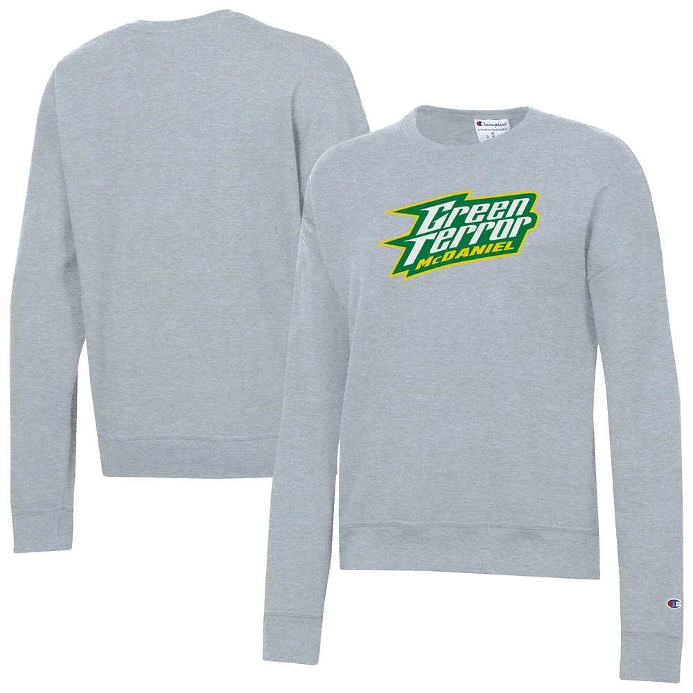 Women's Champion Gray McDaniel Green Terror Powerblend Pullover Sweatshirt