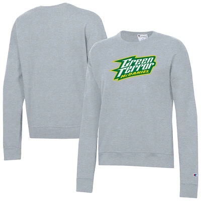 Women's Champion Gray McDaniel Green Terror Powerblend Pullover Sweatshirt