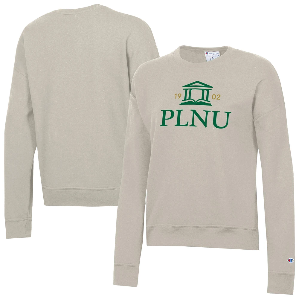 Women's Champion Oatmeal Point Loma Sea Lions Powerblend Pullover Sweatshirt