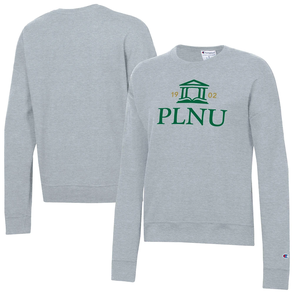 Women's Champion Gray Point Loma Sea Lions Powerblend Pullover Sweatshirt