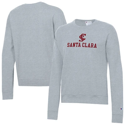 Women's Champion Gray Santa Clara Broncos Powerblend Pullover Sweatshirt