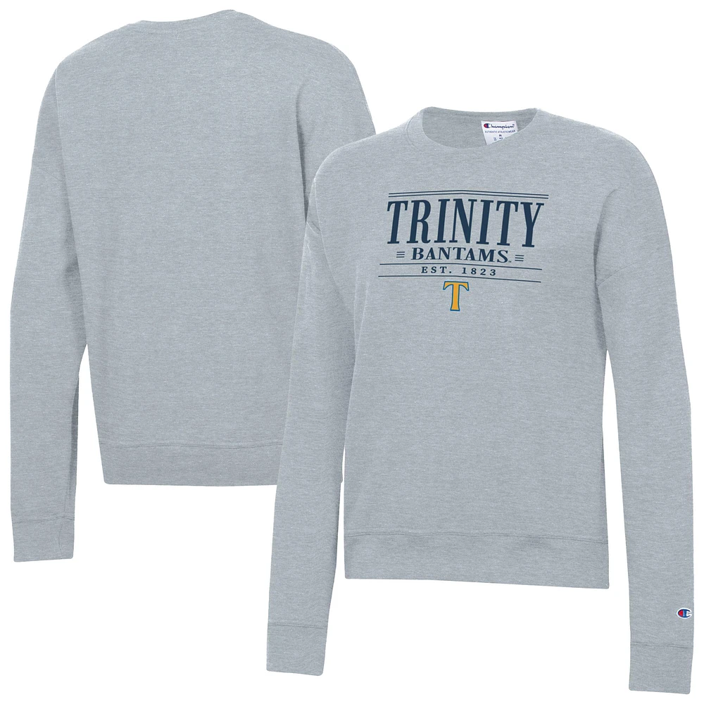 Women's Champion Gray Trinity Bantams Powerblend Pullover Sweatshirt