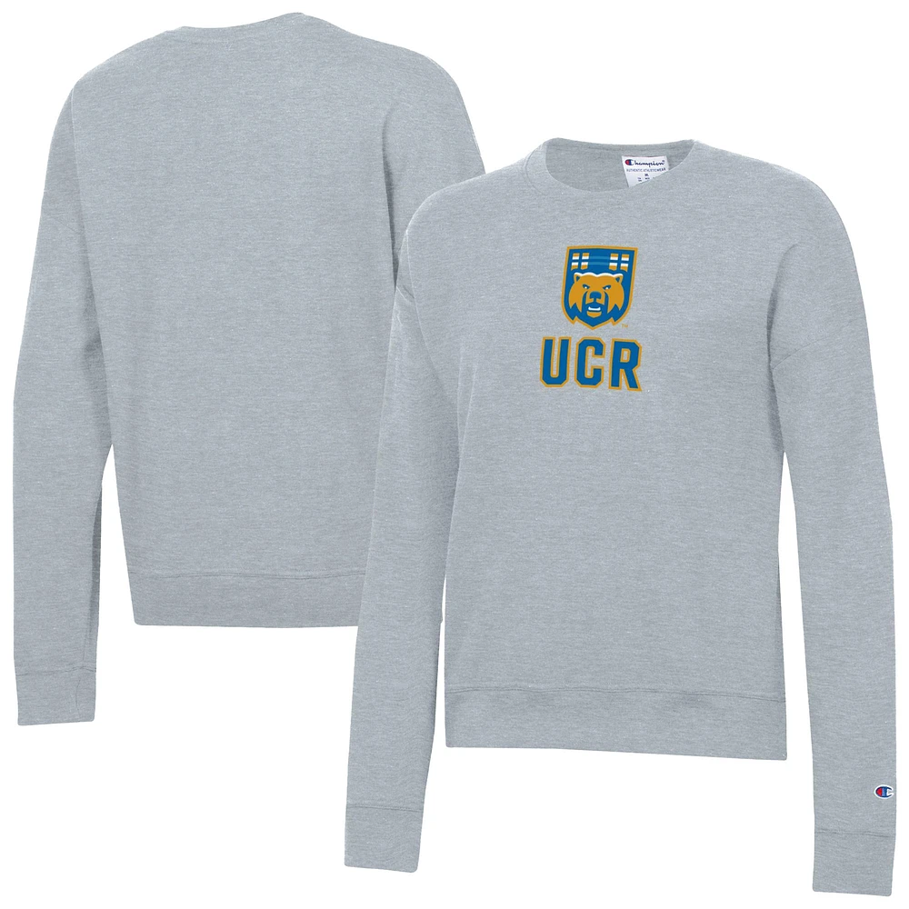 Women's Champion Gray UC Riverside Highlanders Powerblend Pullover Sweatshirt