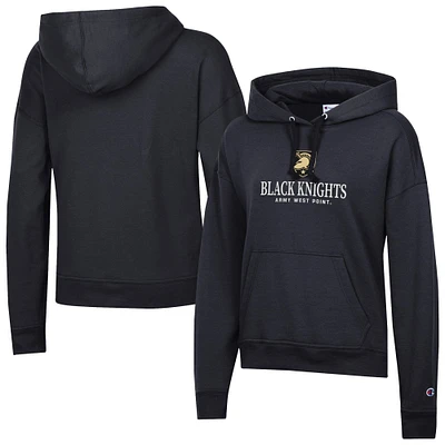 Women's Champion Black Army Knights Powerblend Fleece Pullover Hoodie