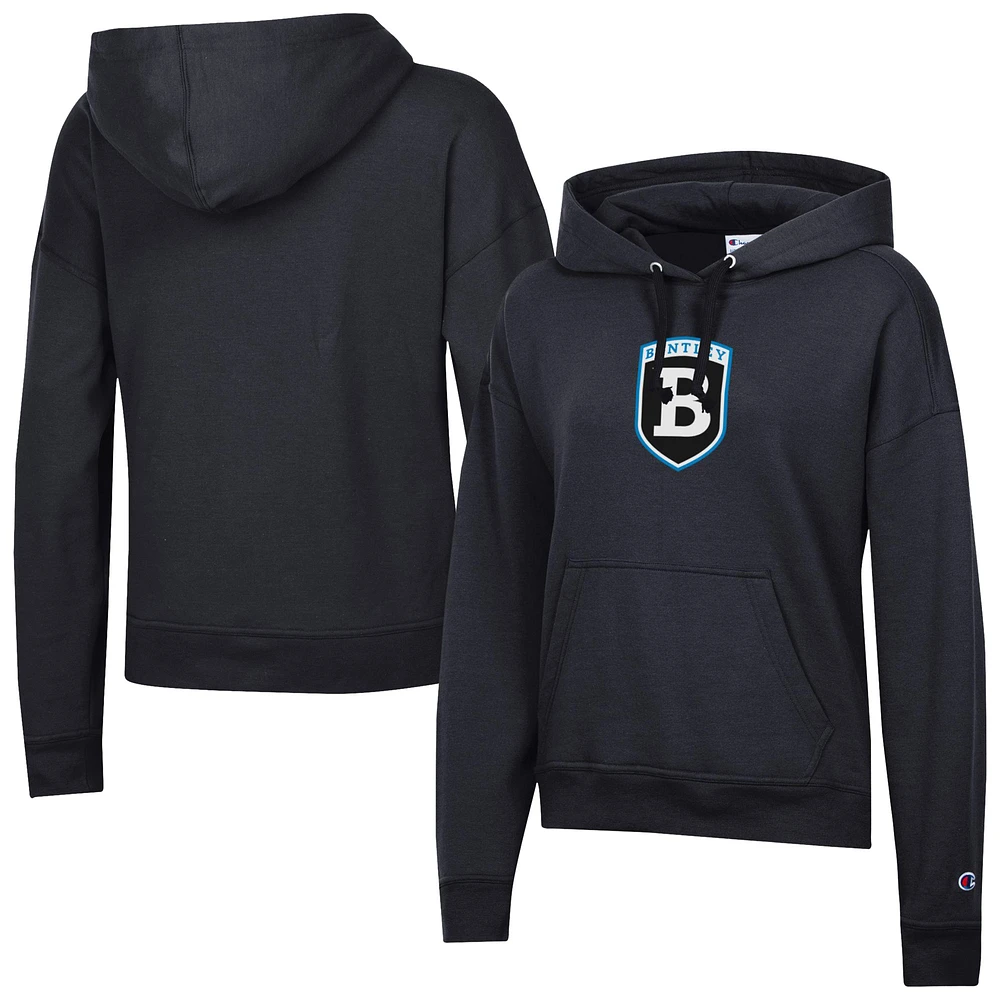 Women's Champion Black Bentley Falcons Powerblend Fleece Pullover Hoodie